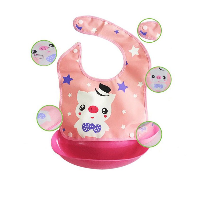 Baby Gauze Bib - Lace Edge Design