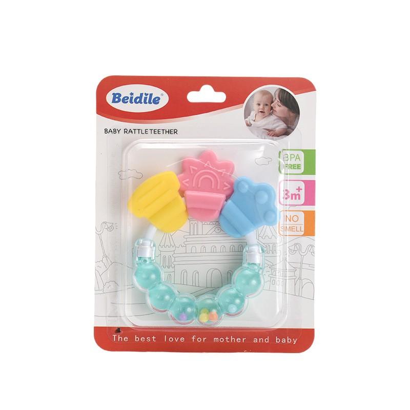 Baby Gum Rattle - Silicone Teether