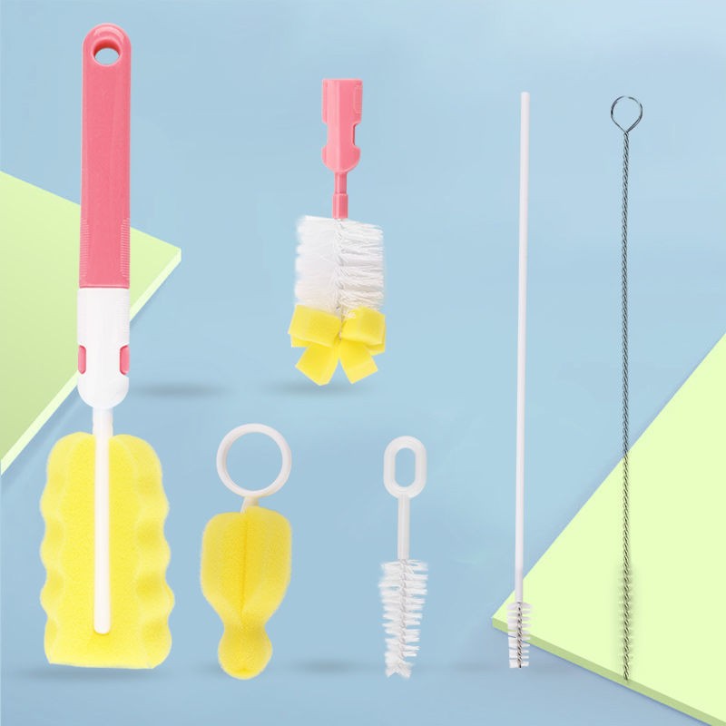 Bottle Cleaning Set - 6pc Stainless Steel