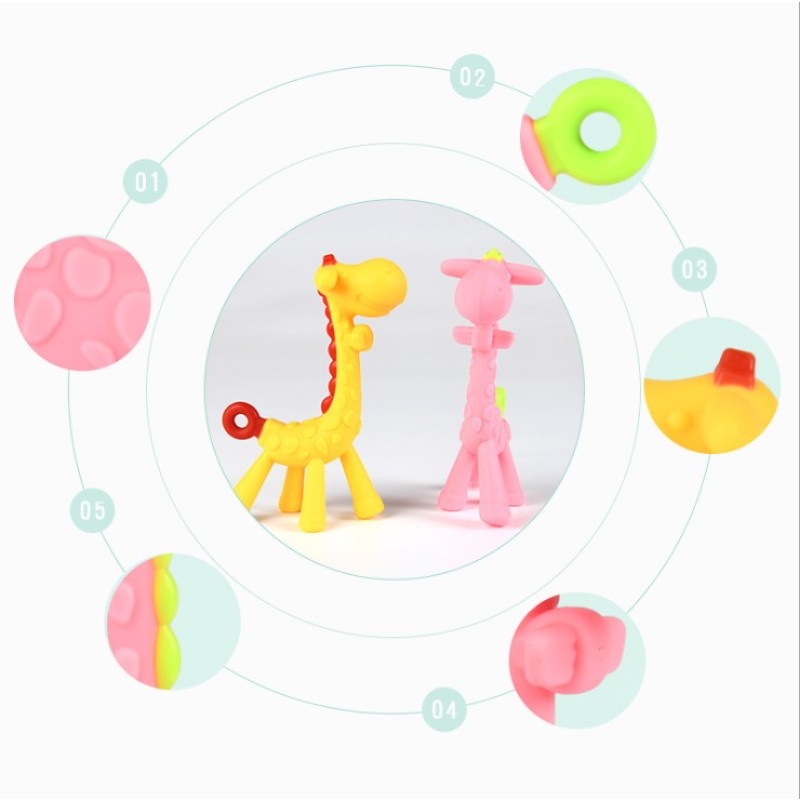 Baby Teether - Cartoon Giraffe Design