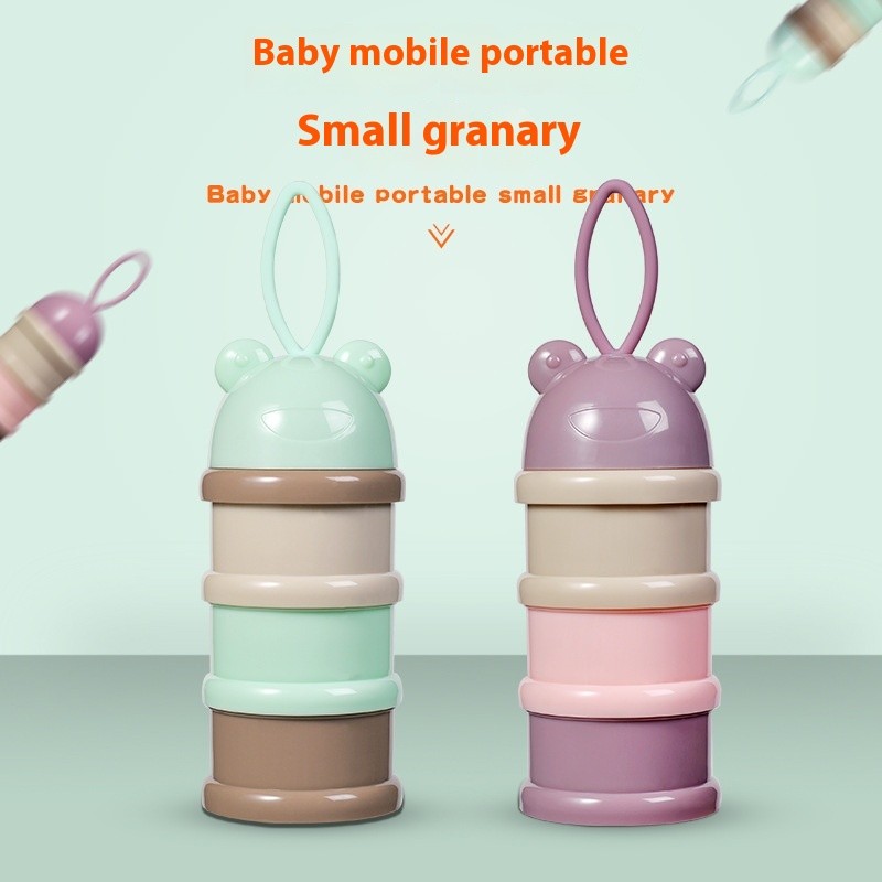 Baby Food Container - Rotating 3-Grid