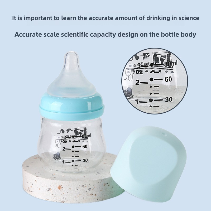 Glass Baby Bottle - Wide Anti Colic Design