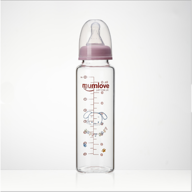 Glass Baby Bottle - 240ml Straight Shape Factory