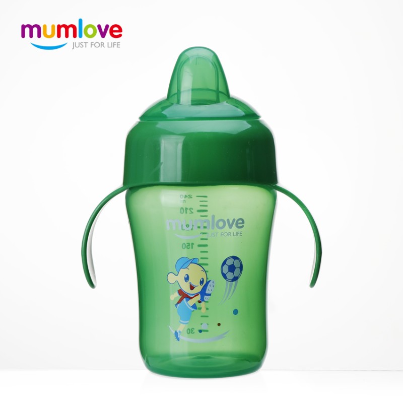 Baby Drinking Bottle - 240ml No Spill Design