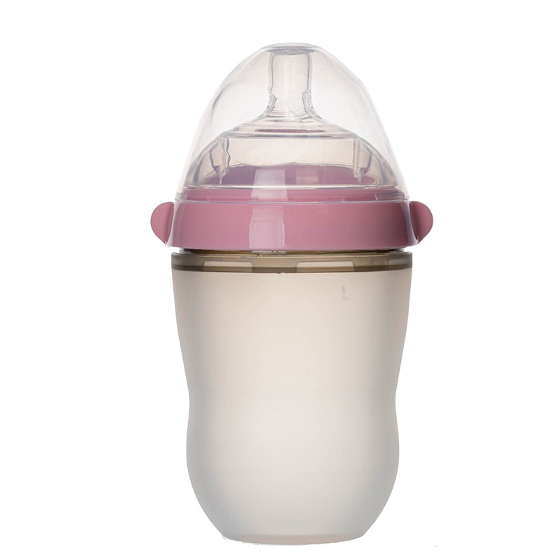 Silicone Baby Bottle - Wide Mouth Easy Clean