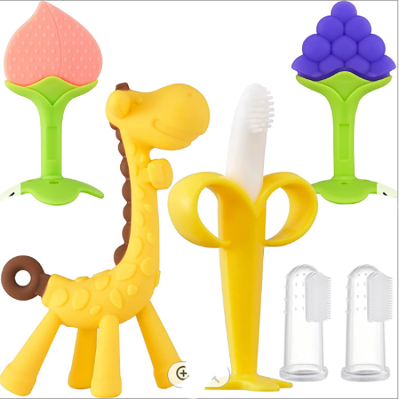 Baby Teether Toy - BPA Free Animal Fruit