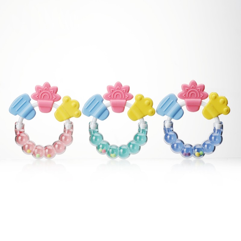 Ring Bell Teether - BPA Free with Rattle