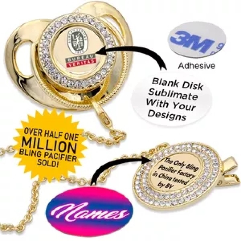 Custom Pacifier - Sublimation Bling OEM Manufacturer