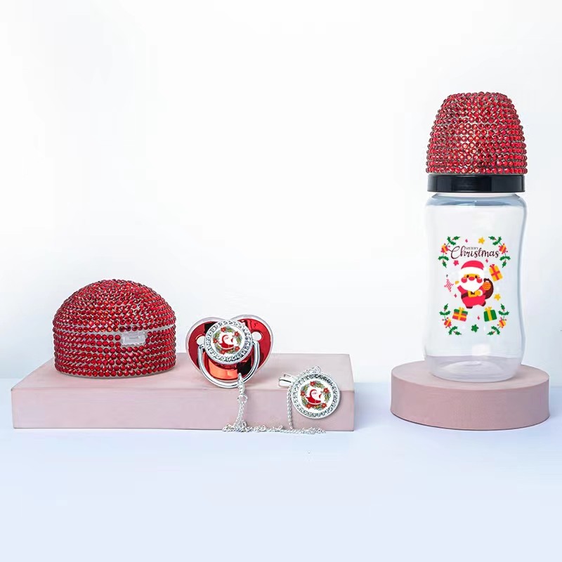 Pacifier Clip Set - Luxury Crystal OEM Supplier