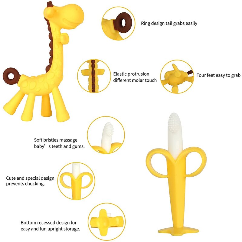 Baby Teething Set - Fruit Banana Design OEM