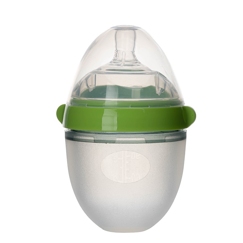 Silicone Baby Bottle - Wide Mouth Easy Clean