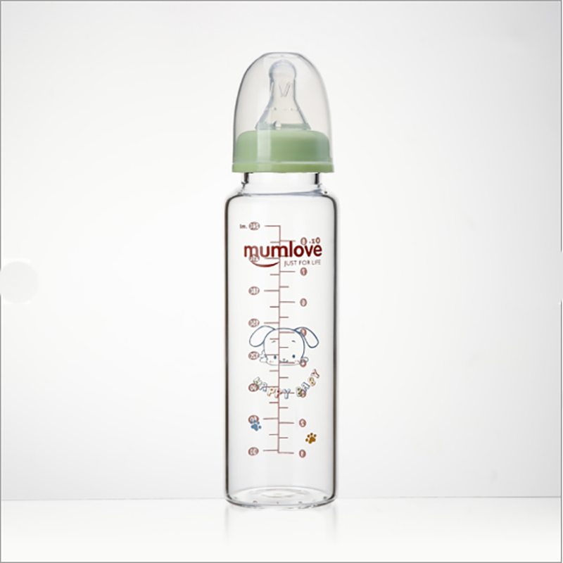 Glass Baby Bottle - 240ml Straight Shape Factory