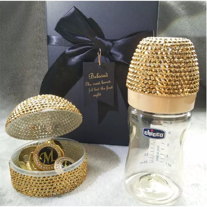 Pacifier Clip Set - Luxury Crystal OEM Supplier