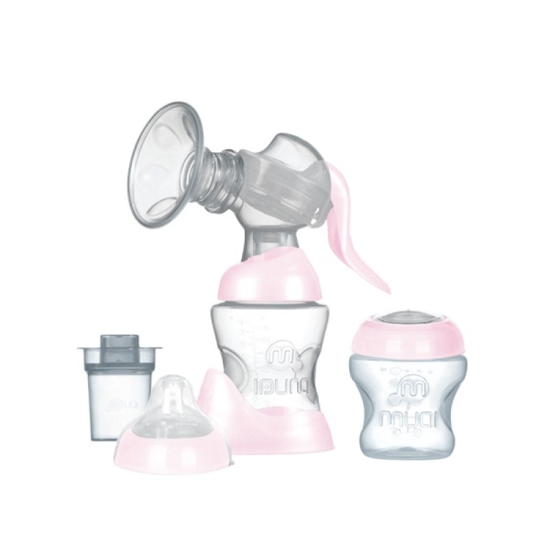 Manual Breast Pump - BPA Free with Bottle