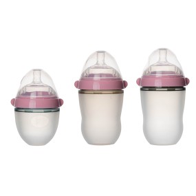 Silicone Baby Bottle - Wide Mouth Easy Clean