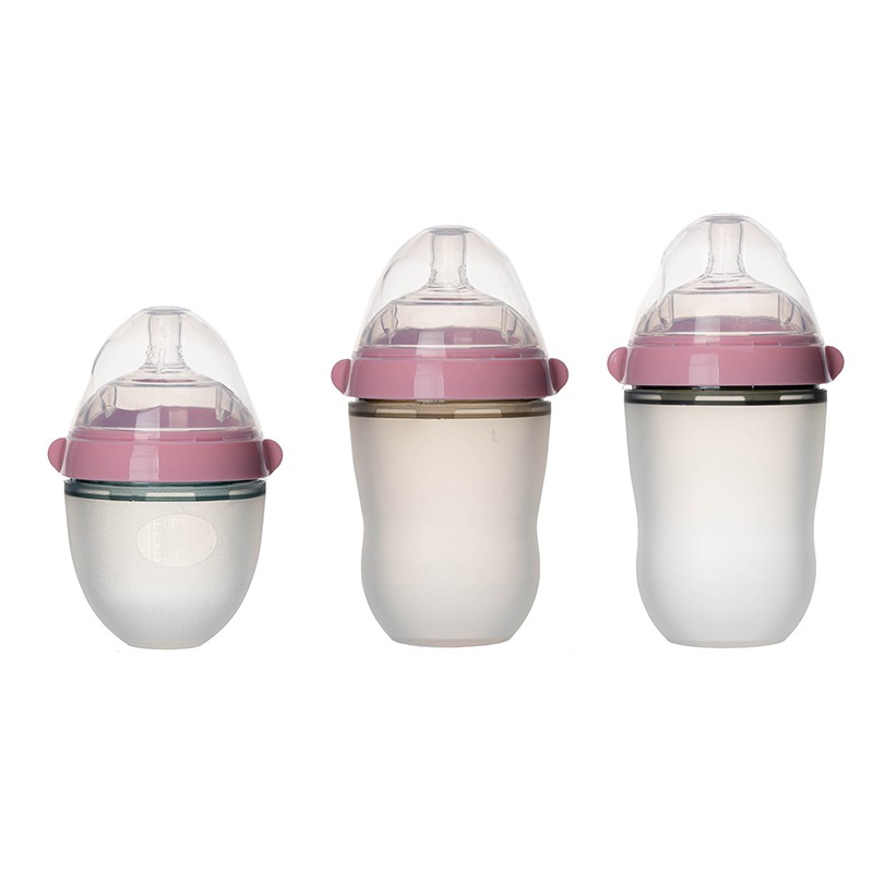 Silicone Baby Bottle - Wide Mouth Easy Clean