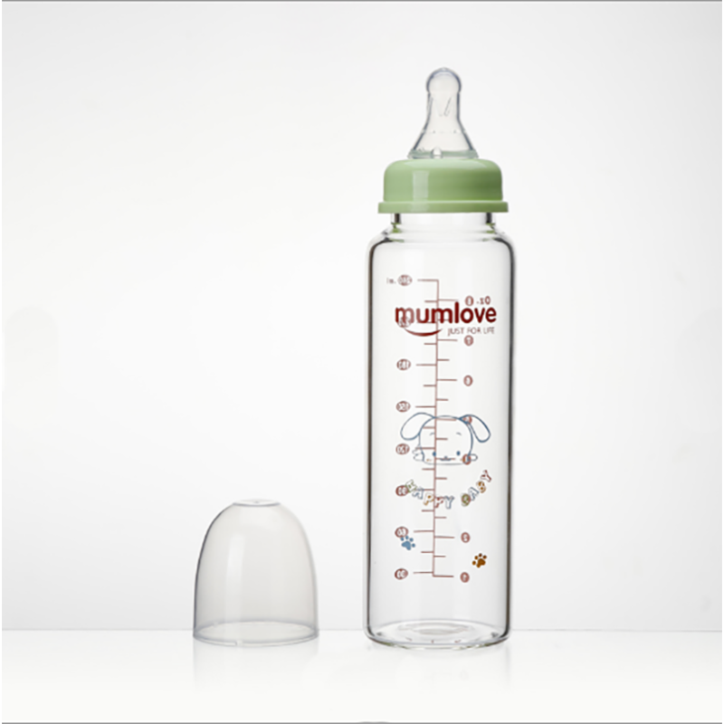Glass Baby Bottle - 240ml Straight Shape Factory