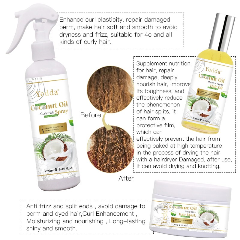 Coconut Leave In Spray - 2-in-1 Smoothing