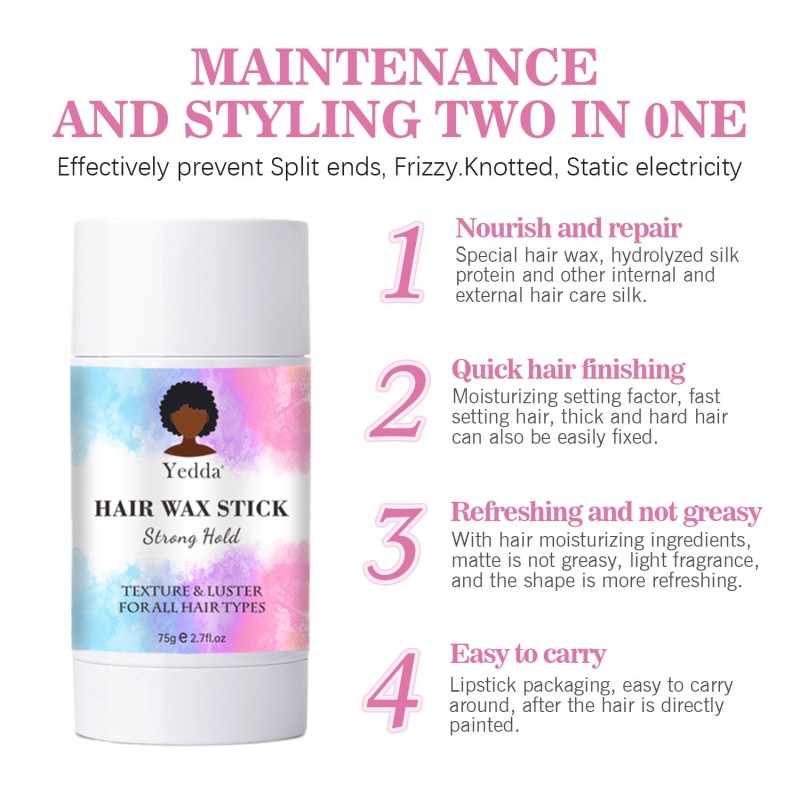 Pomade Stick - Vegan Organic Strong Hold