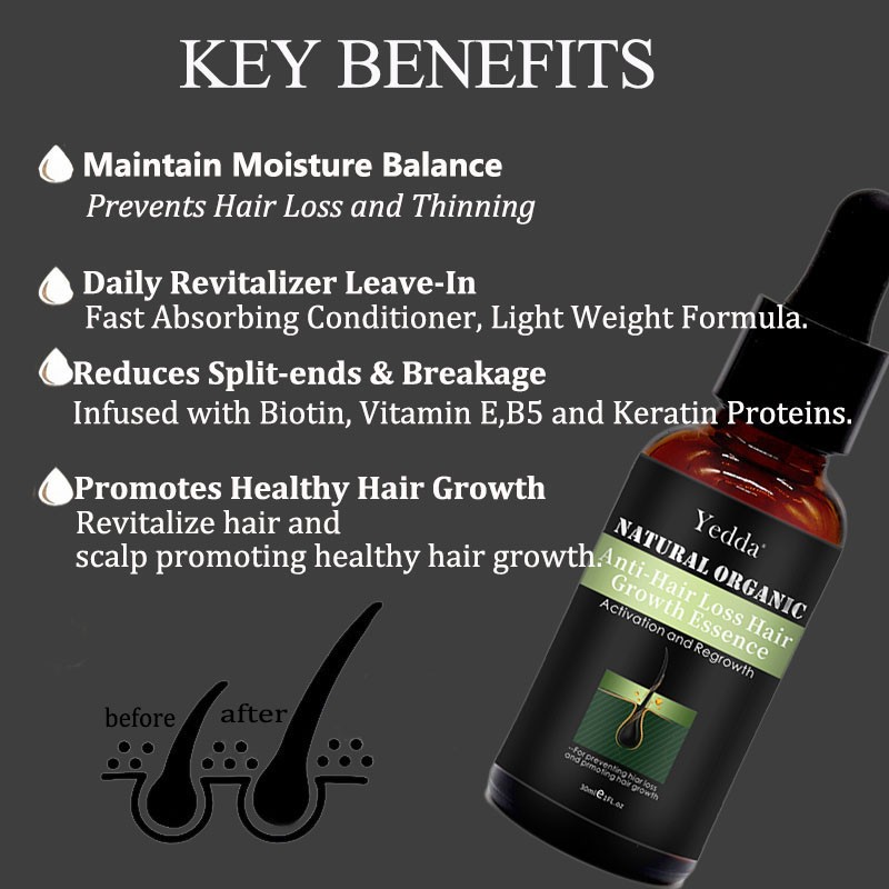 Hair Loss Treatment Oil - Organic Biotin Serum