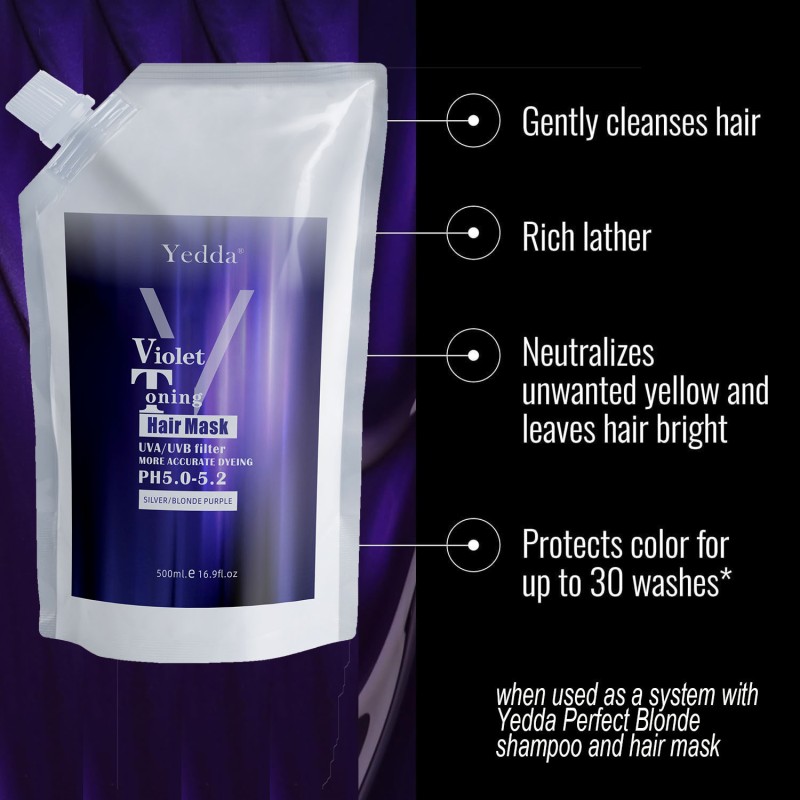 Purple Toning Shampoo - Hydrating Brightening