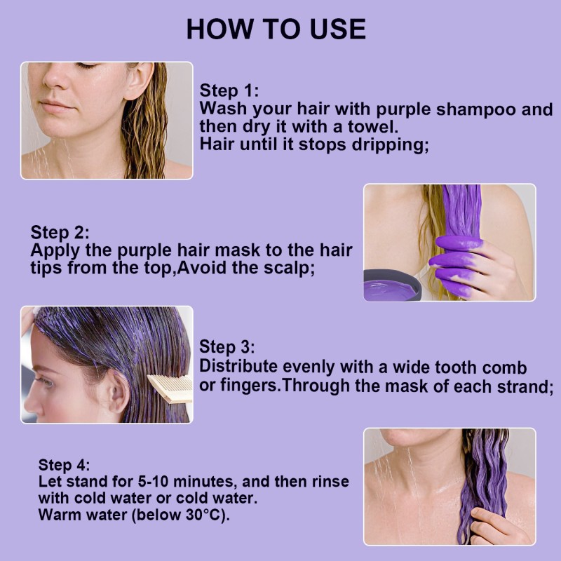 Purple Hair Mask - Color Protection Organic