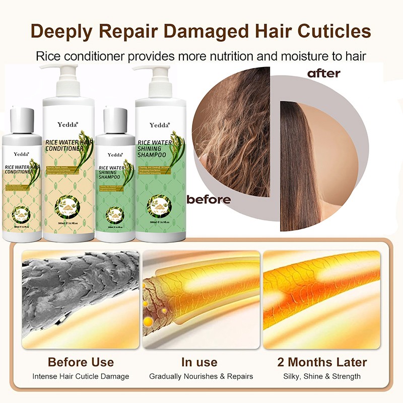 Organic Rice Shampoo - Vegetarian Hair Repair