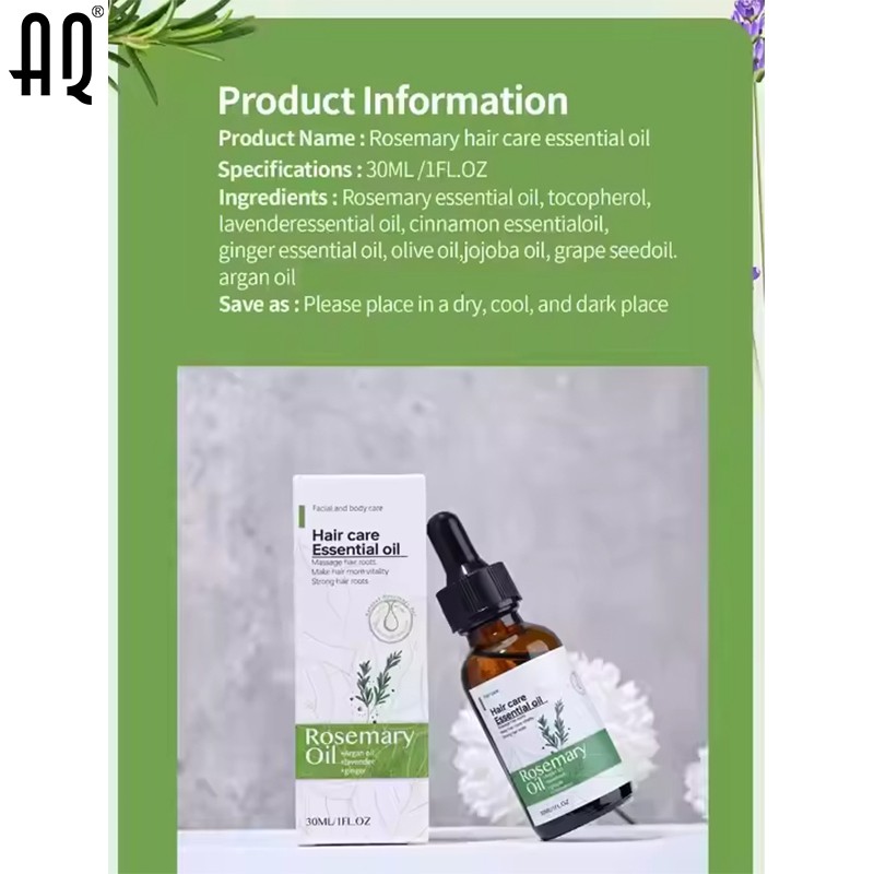 Hair Conditioner Manufacturer - OEM Organic Natural Rosemary Essential Oil Nourishing Growth Smoothing Repair