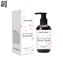 Body Wash Manufacturer - Private Label 100% Natural Rose Oil Shower Gel Whitening Nourishing 150ml