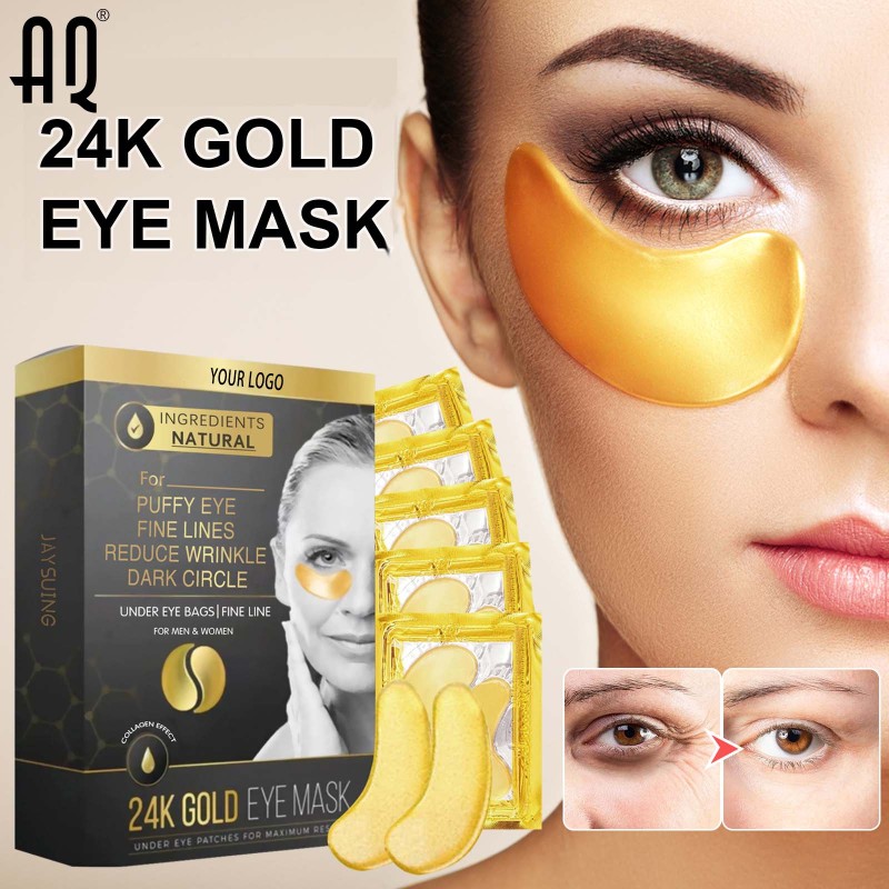 Under Eye Mask Manufacturer - Private Label 24K Gold Collagen Moisturize Reduce Fine Lines Dark Circles