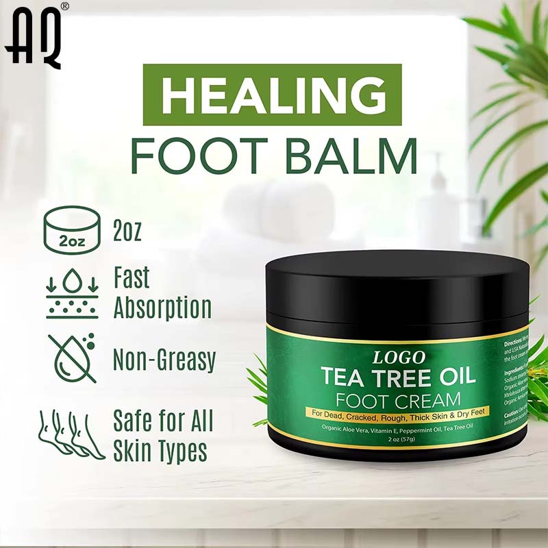 Foot Cream Manufacturer - Wholesale Private Label Aloe Vera Vitamin E Tea Tree Oil Moisturizing 57g