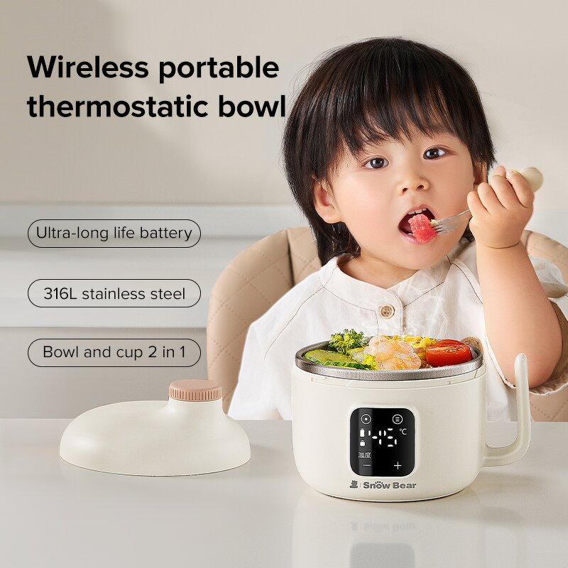 Baby Food Warmer Bowl Manufacturer - 2025 New Rechargeable with Titanium Alloy Liner