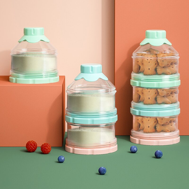 Baby Milk Powder Box Manufacturer - New Arrival Four-Layer Portable Detachable Sealed for 0-12 Months