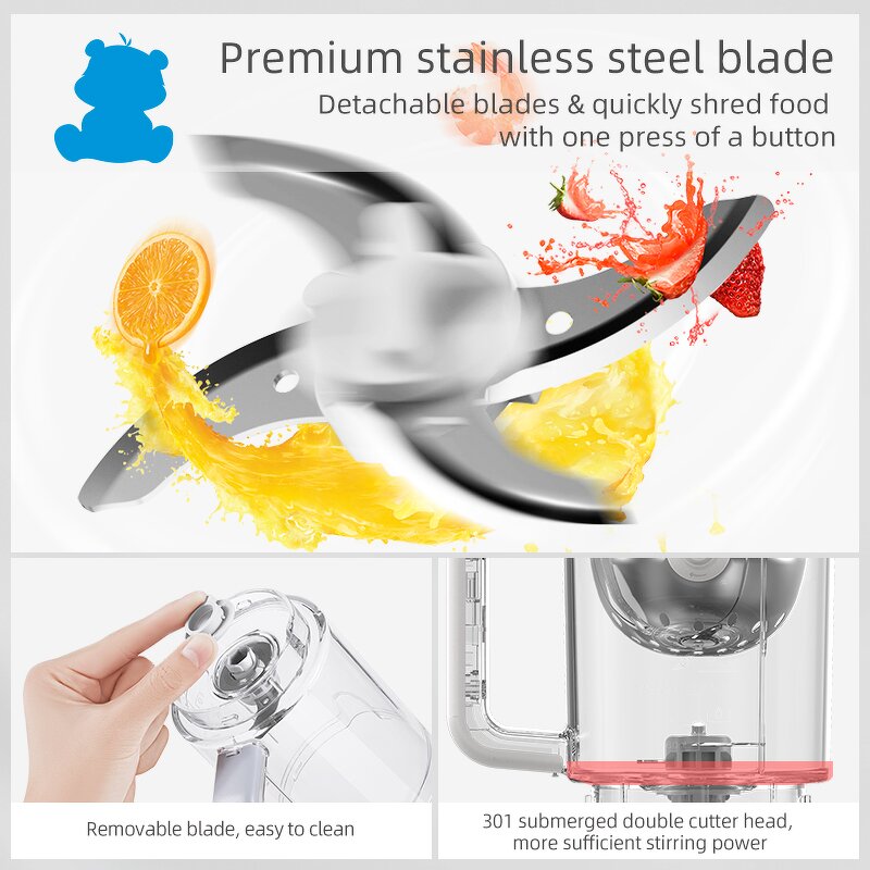 Baby Food Processor Manufacturer - Boboduck Multi-Function Wholesale Steamer Maker