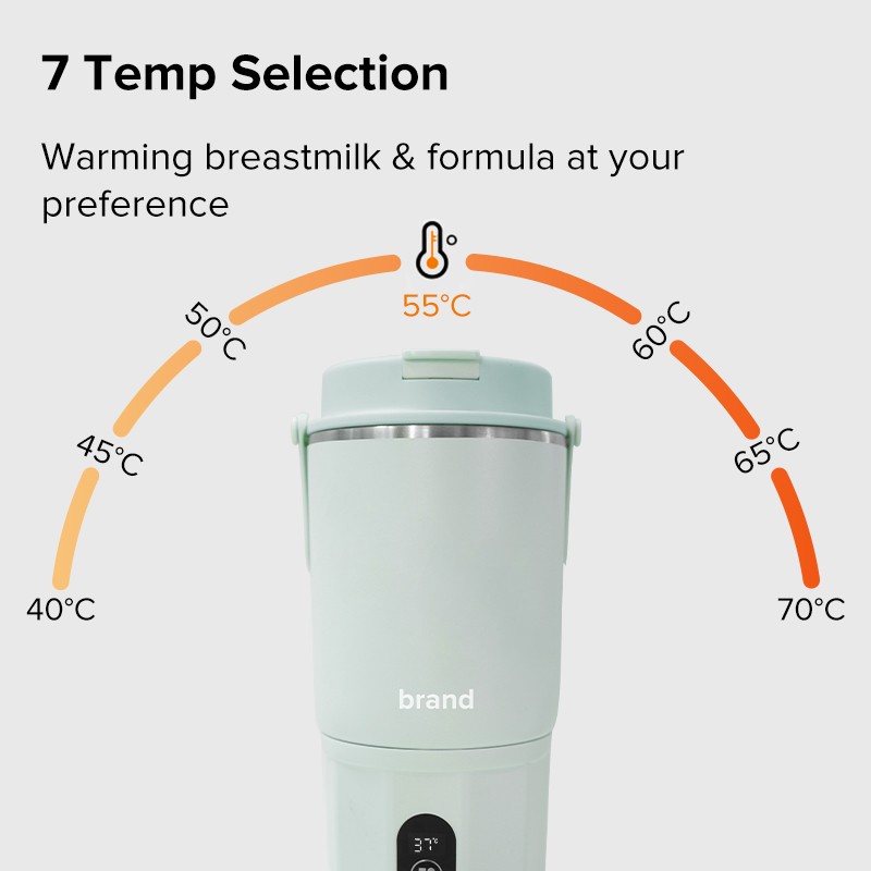 Bottle Warmer Manufacturer - Portable 500ml Cordless Constant Temperature Travel for Formula
