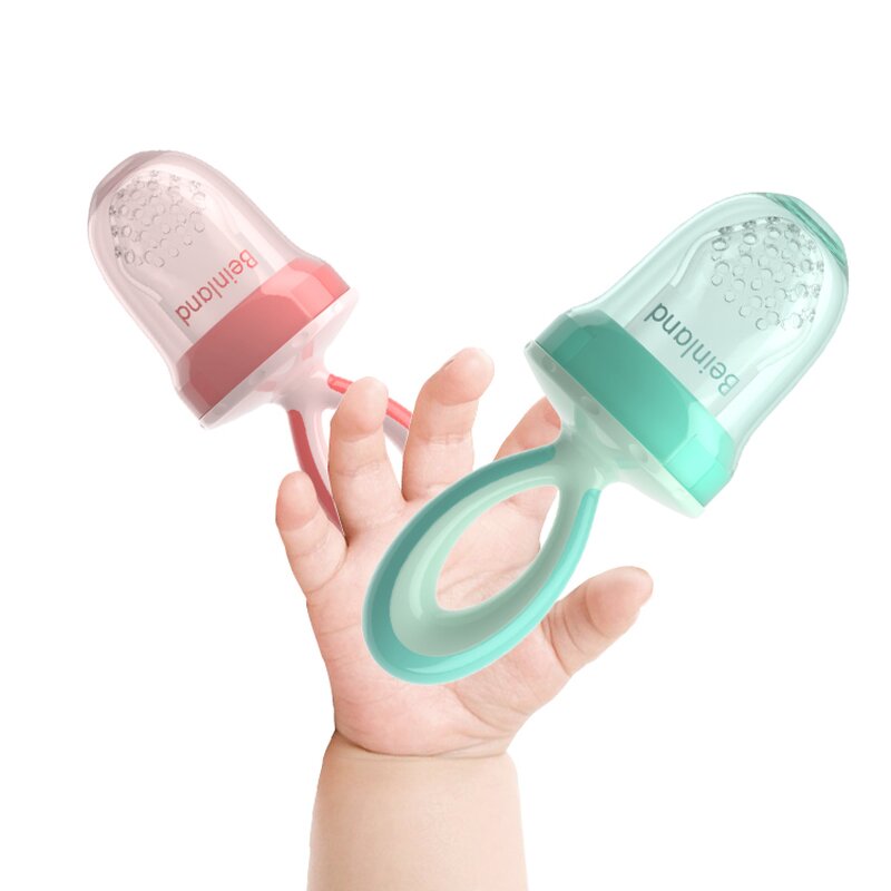 Baby Fruit Feeder Manufacturer - New Design Food Grade Silicone Teether with Gel Nipple for 0-12 Months