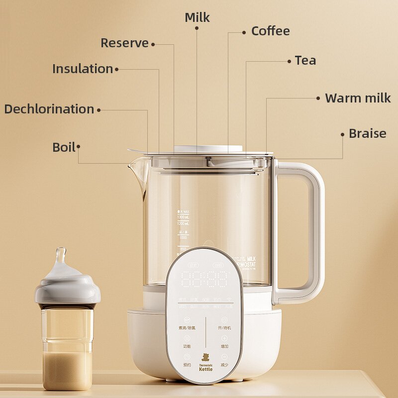 Electric Kettle Manufacturer - 1100ml Multifunction 316 Stainless Steel for Tea Coffee Milk