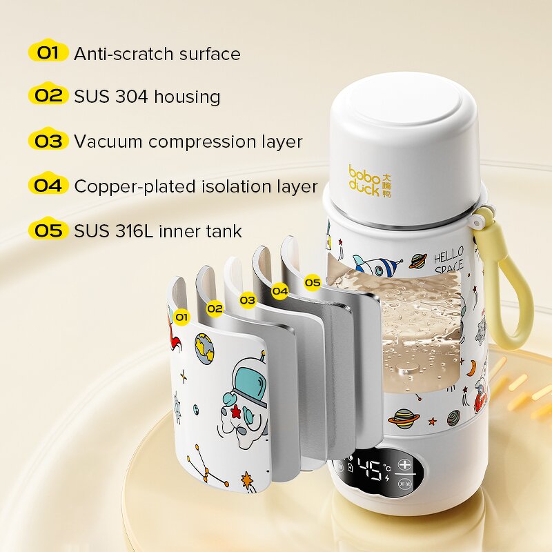 Bottle Warmer Manufacturer - 212℉ Fast Heating Wireless USB Portable Tea Coffee Kettle