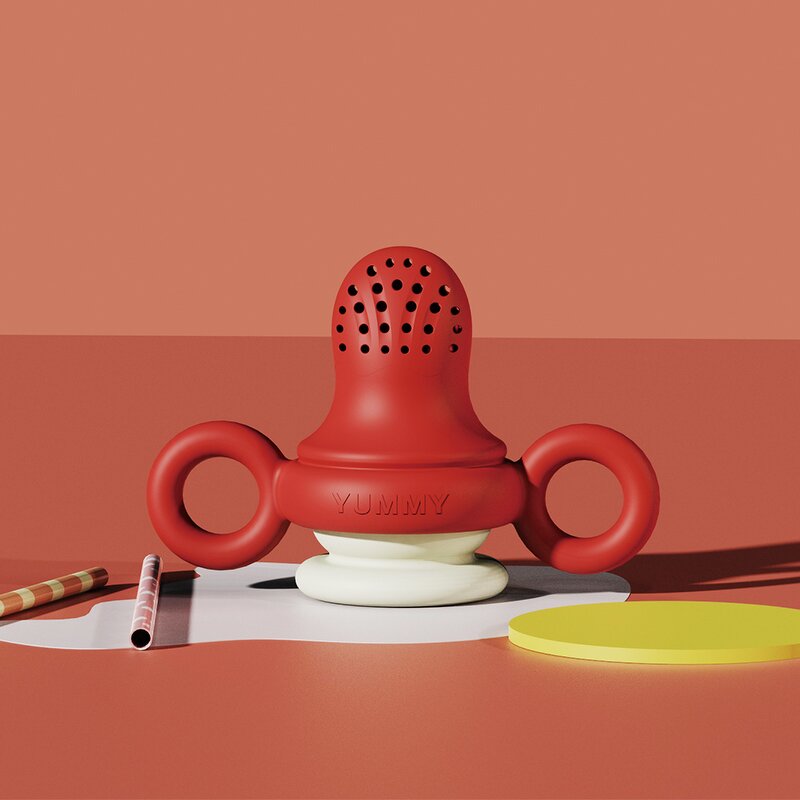 Baby Fruit Feeder Manufacturer - Easy to Grip All Silicone Pacifier Food Grade