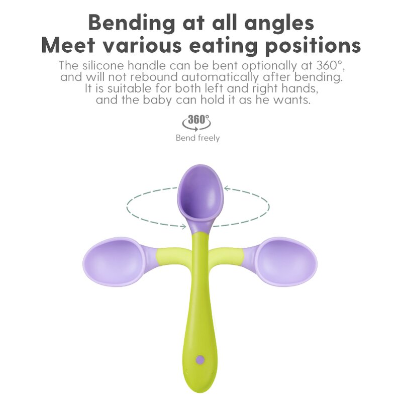 Baby Spoon and Fork Set Manufacturer - BPA Free Toddler Feeding Training Silicone