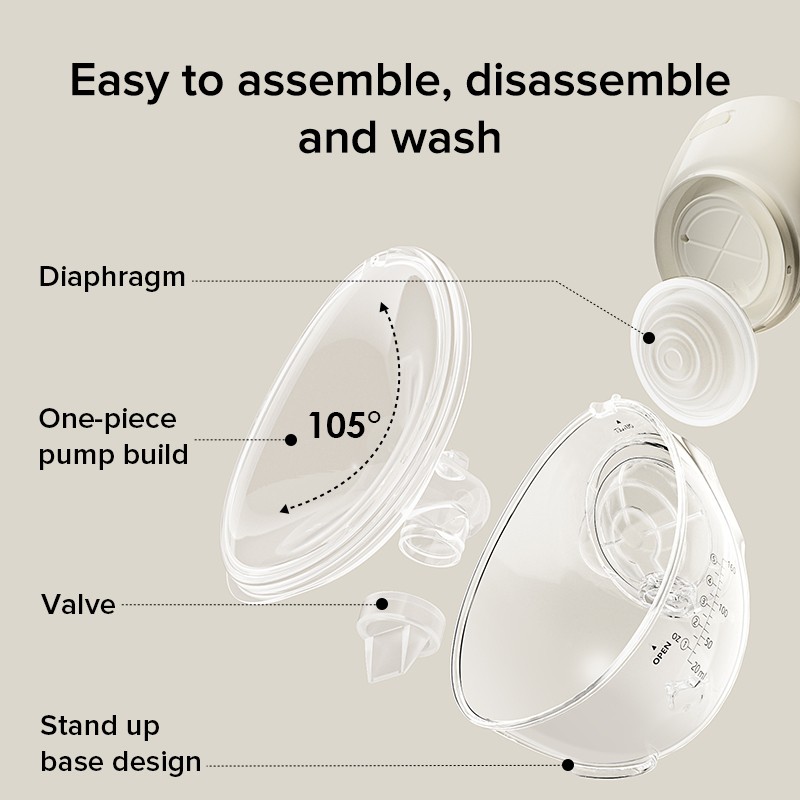 Wearable Breast Pump Manufacturer - 2024 New Design Portable Hands Free with Servo Motor