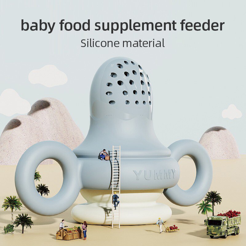 Baby Fruit Feeder Manufacturer - Easy to Grip All Silicone Pacifier Food Grade