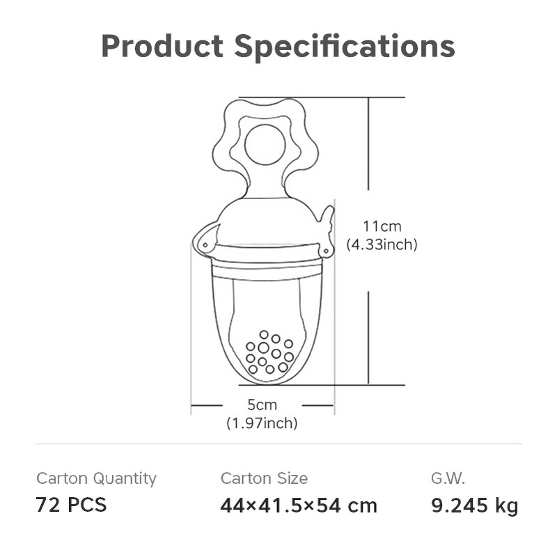 Baby Pacifier Feeder Manufacturer - In Stock BPA Free Fruit Food Feeder
