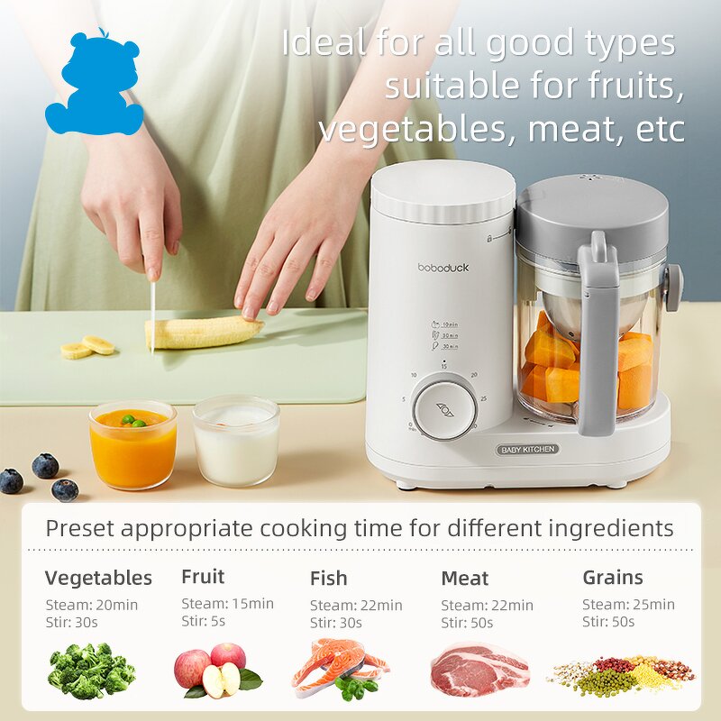 Baby Food Processor Manufacturer - Boboduck Multi-Function Wholesale Steamer Maker