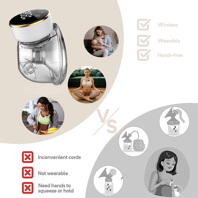 Wearable Breast Pump Manufacturer - Hands-Free Painless Low Noise Food Grade Electric