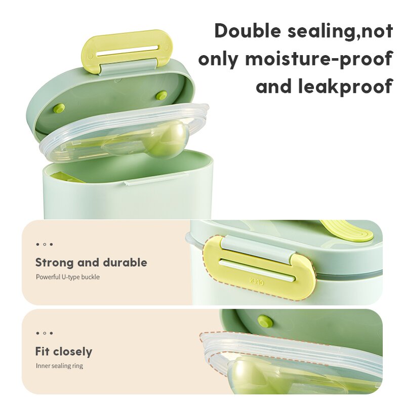 Milk Powder Box Manufacturer - 600ML BPA Free Portable with Spoon Reusable Formula Dispenser