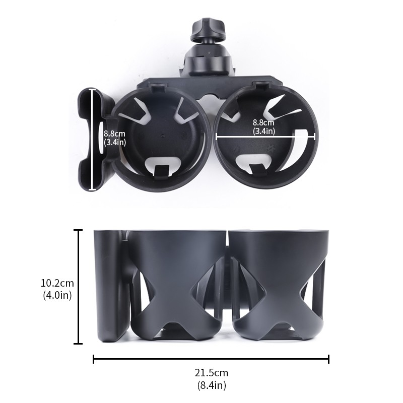 Stroller Cup Holder - Universal Double Drink Holder
