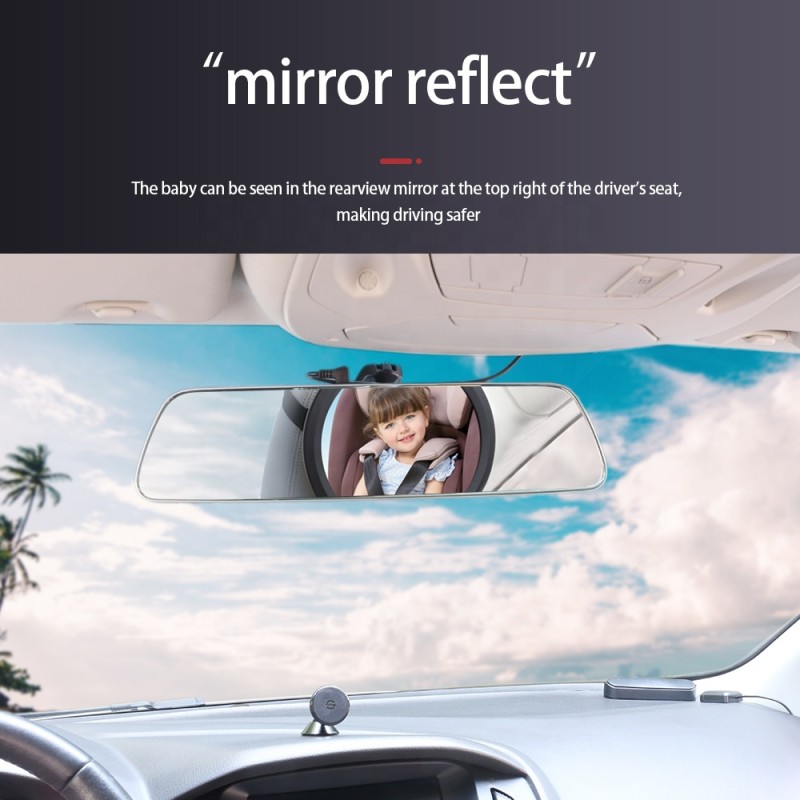 Baby Car Mirror - Shatterproof Backseat Mirror