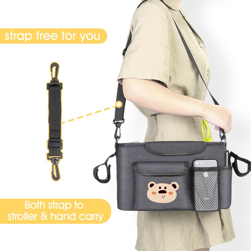 Stroller Organizer - Cartoon Insulated Holder