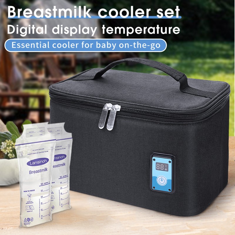 Breastmilk Cooler Bag - Digital Display Temperature